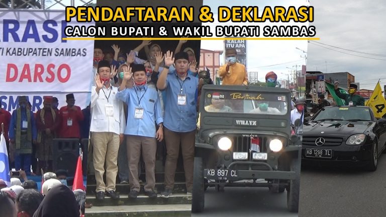 4 Pasangan terbaik Calon Bupati dan Wakil Bupati Sambas resmi mendaftarkan diri ke KPU