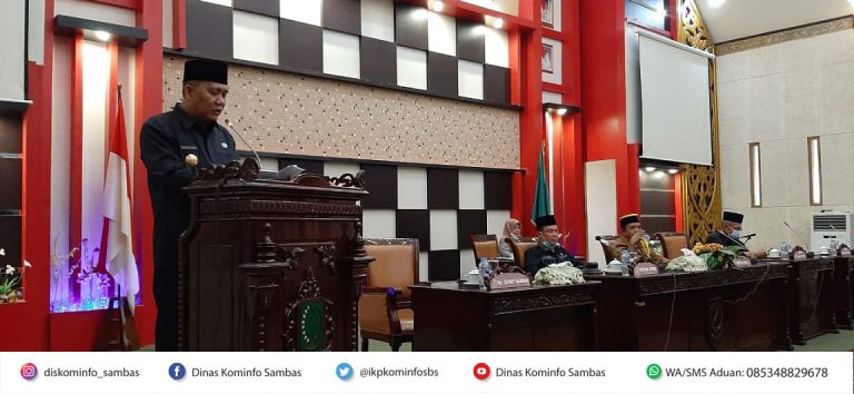Paripurna Jawaban Bupati Sambas Terhadap Raperda Tahun Anggaran 2021