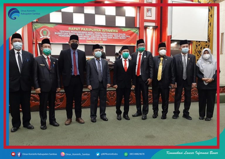 Sidang Paripurna DRPD Sambas Penetapan Bupati dan Wakil Bupati Terpilih