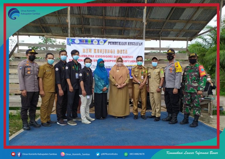 Sambut Baik BEM Kunjungi Desa Untan