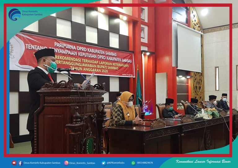 DPRD Gelar Raperda Rekomendasi Terhadap LKPJ Tahun 2020
