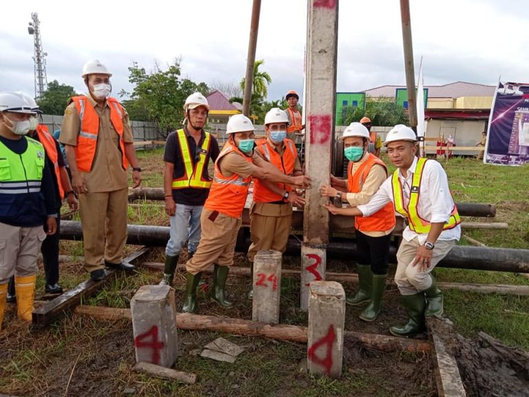 Peletakan Batu Pertama Pembangunan Gedung Perpustakaan