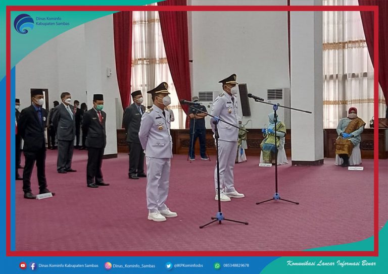 Gubernur Sutarmidji Secara Resmi Lantik Bupati & Wakil Bupati Sambas