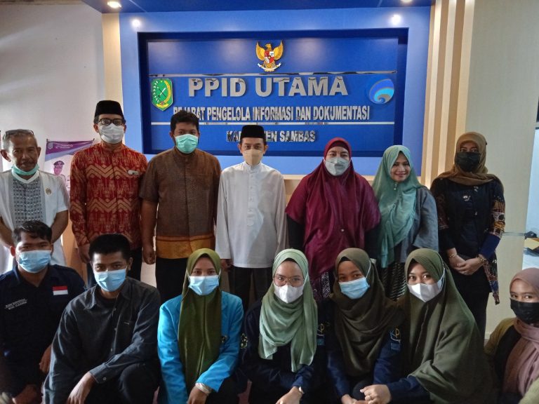Panitia PPL IAIN Pontianak Silaturahmi Ke Diskominfo Sambas