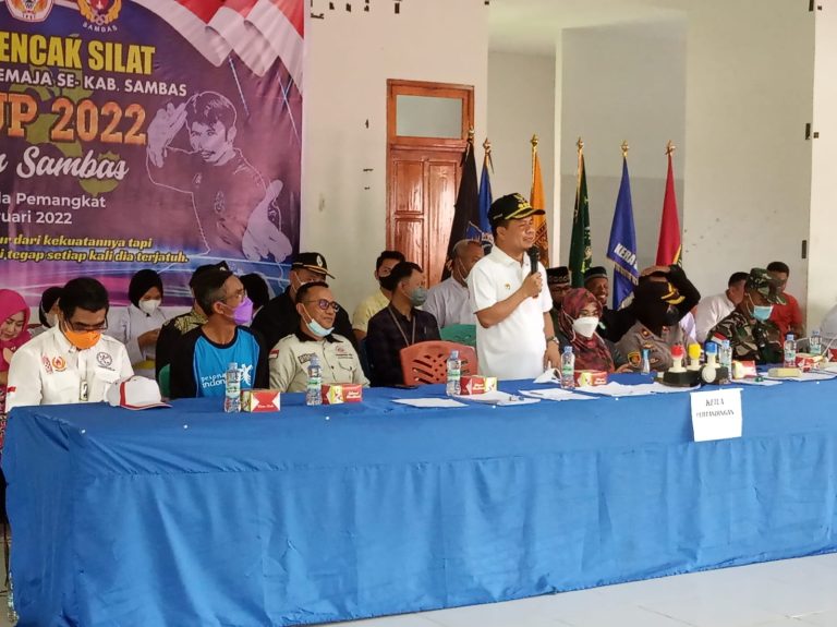 Bupati Sambas Buka Pertandingan Pencak Silat Se-Kab. Sambas