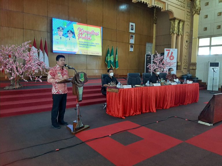 Konsultasi Publik Rencana Awal RKPD Kabupaten Sambas Tahun 2023