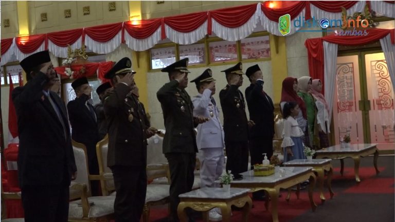 Upacara Penurunan Bendera Secara Virtual Berlangsung Khidmat