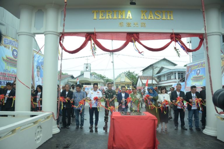 Bupati Satono Resmikan Jembatan Ibadah Di Desa Nibung, Kec. Paloh