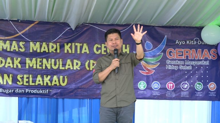 Terapkan Hidup Sehat, Bupati Satono Minta Germas Rutin Dilaksanakan Disetiap Kecamatan