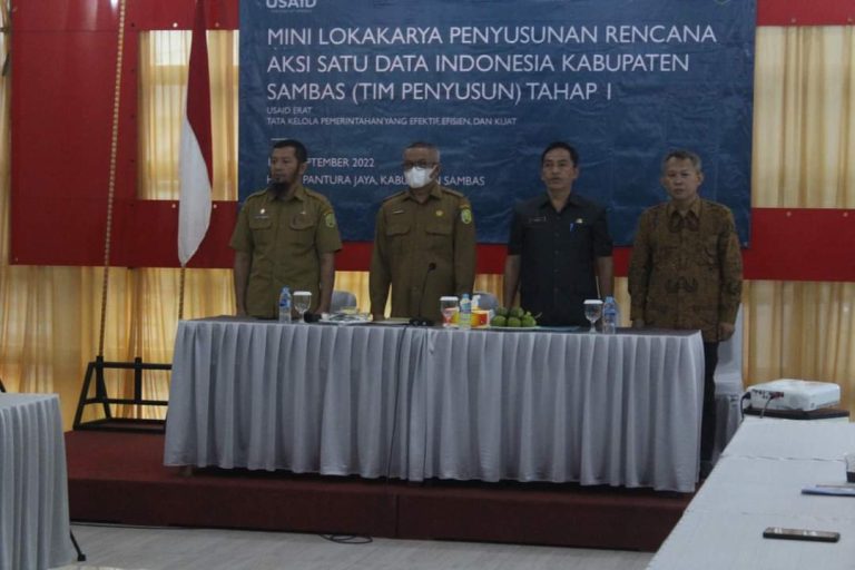 Mini Lokakarya Penyusunan Rencana Aksi Satu Sata Indonesia Kabupaten Sambas