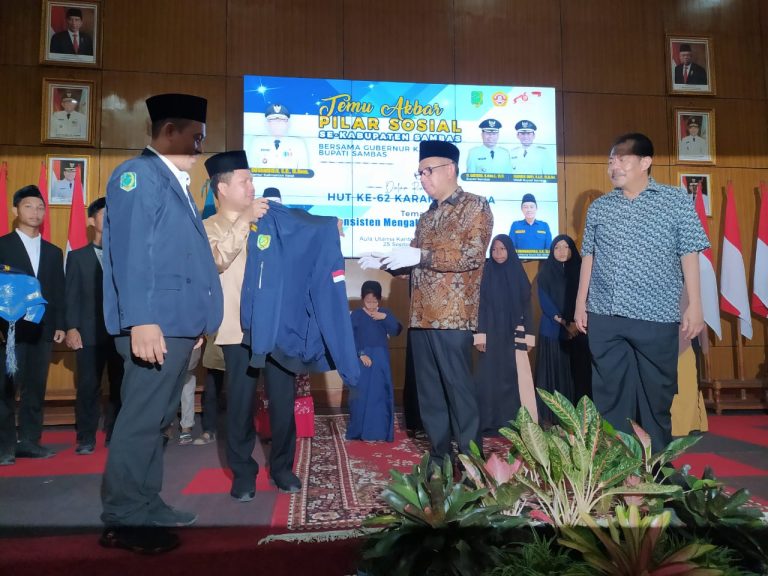 Gubernur Sutarmidji Bersama Bupati Satono Hadiri Temu Akbar Pilar Sosial Desa se Kabupaten Sambas