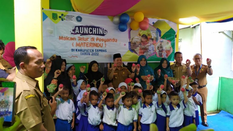 Launching Program Materindu, Satono Harap Turunkan Angka Stunting di Sambas