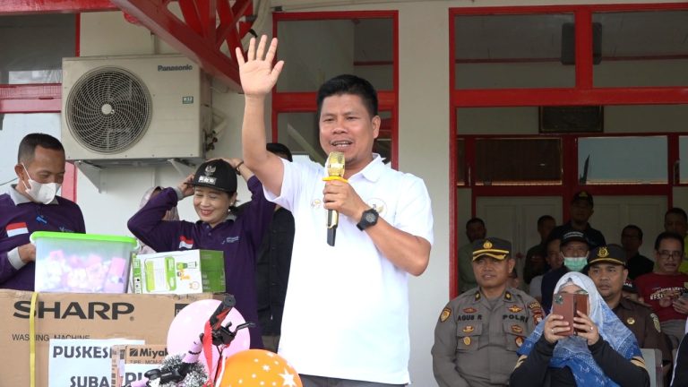 Peningkatan Kualitas Hidup Sehat, Bupati Satono Ikuti Senam Germas di Subah