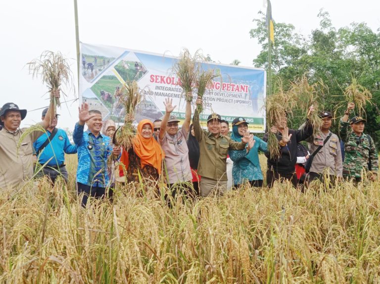 BUPATI SATONO PANEN RAYA PADI UNGGULAN DESA SEKUDUK,HARAPKAN SEKOLAH LAPANGAN PETANI,TINGKATKAN PRODUKSI PERTANIAN