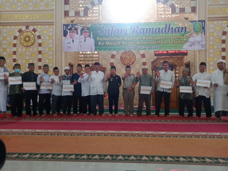 Hari Keenam Ramadhan, Bupati Satono Safari Ramadhan di Kecamatan Selakau