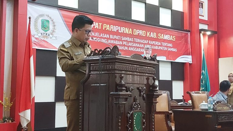 Penjelasan Bupati Sambas Terhadap RAPERDA Tentang Pertanggungjawaban Pelasanaan APBD Tahun 2022
