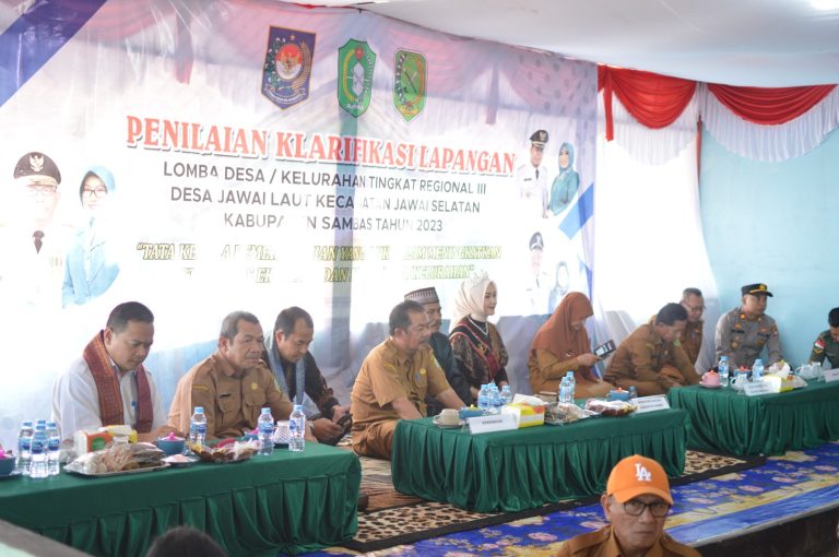 Sekda Sambas Apresiasi Capaian Desa Jawai Laut Pada Event Lomba Desa