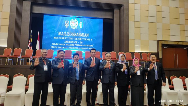 Hadiri Mesyuarat Tim Teknis Ke – 36 Sosek Malindo Di Sarawak, Bupati Satono Perjuangkan Isu Strategis Perbatasan