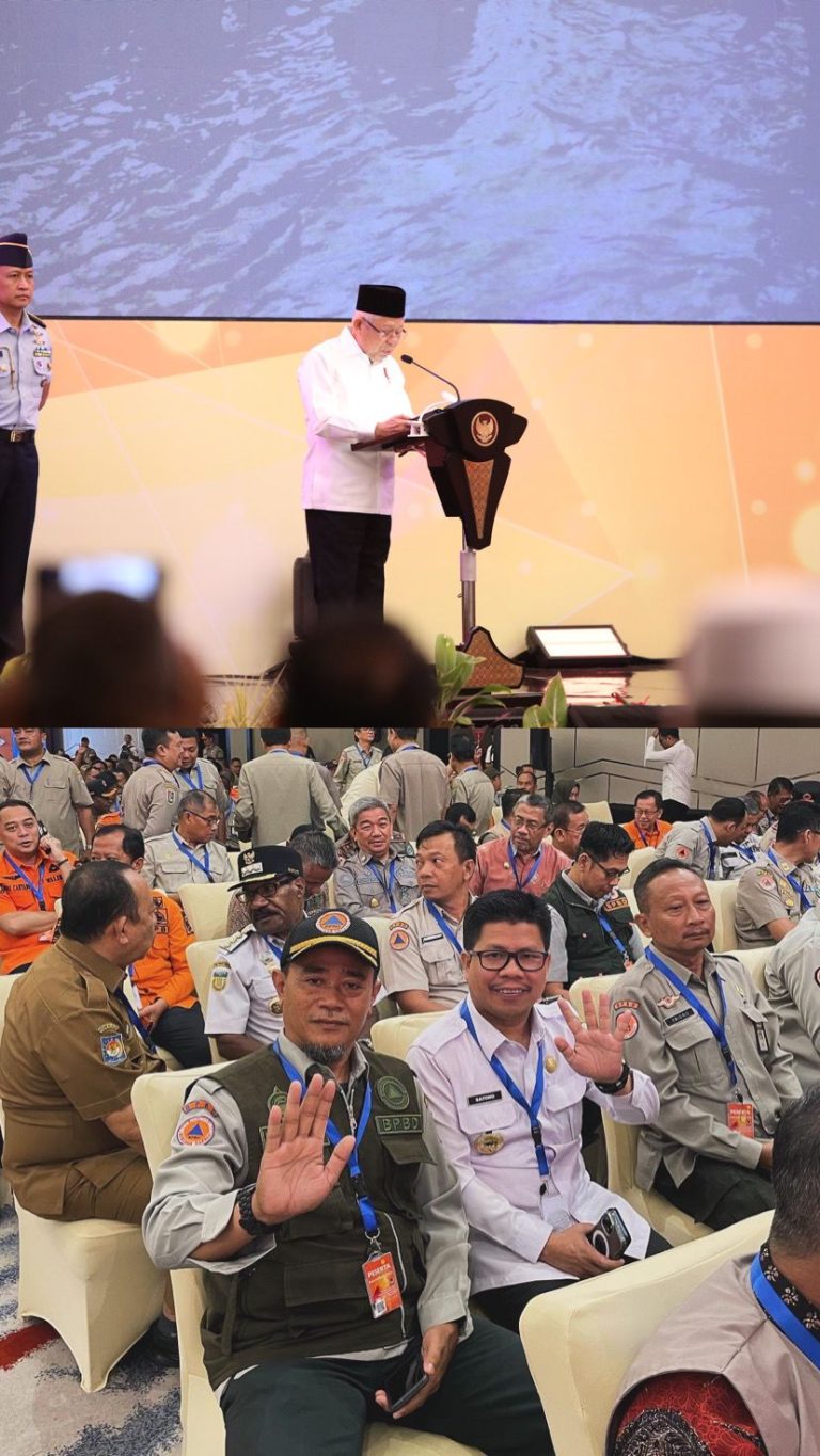 Bupati Sambas Ikuti Rakornas Penanggulangan Bencana, Guna Identifikasi Potensi Bencana Guna  Pencegahan dan Miniimalisir Dampak Yang Mungkin Terjadi