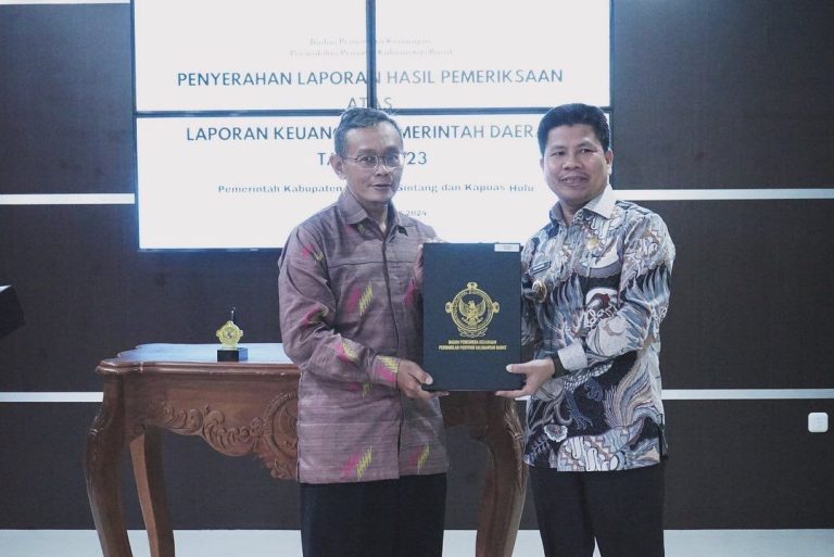 Enam Tahun Berturut-Turut Terima Penghargaan WTP BPK RI, Bupati Satono : Terima Kasih Atas Kerja Keras Jajaran Pemda