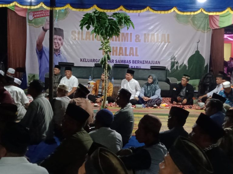 Halal Bihalal di Sungai Baru Bupati Satono Beberkan Capaian Pembangunan Sambas Berkemajuan