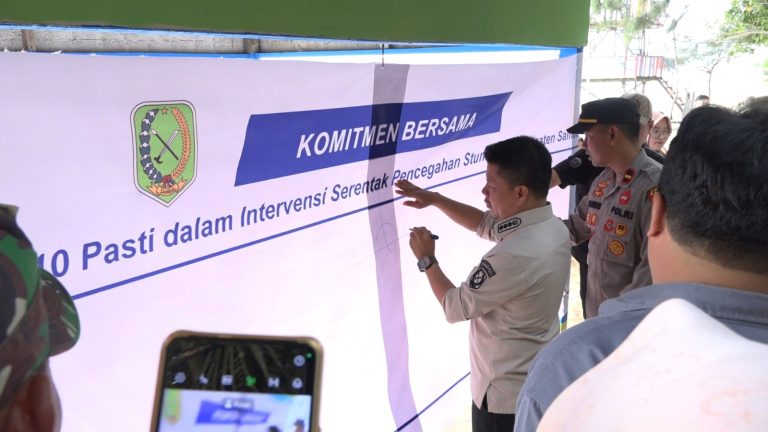 Buka Rembuk Stunting, Bupati Sambas Satono ajak seluruh elemen Gotong Royong Turunkan Angka Stunting Sambas