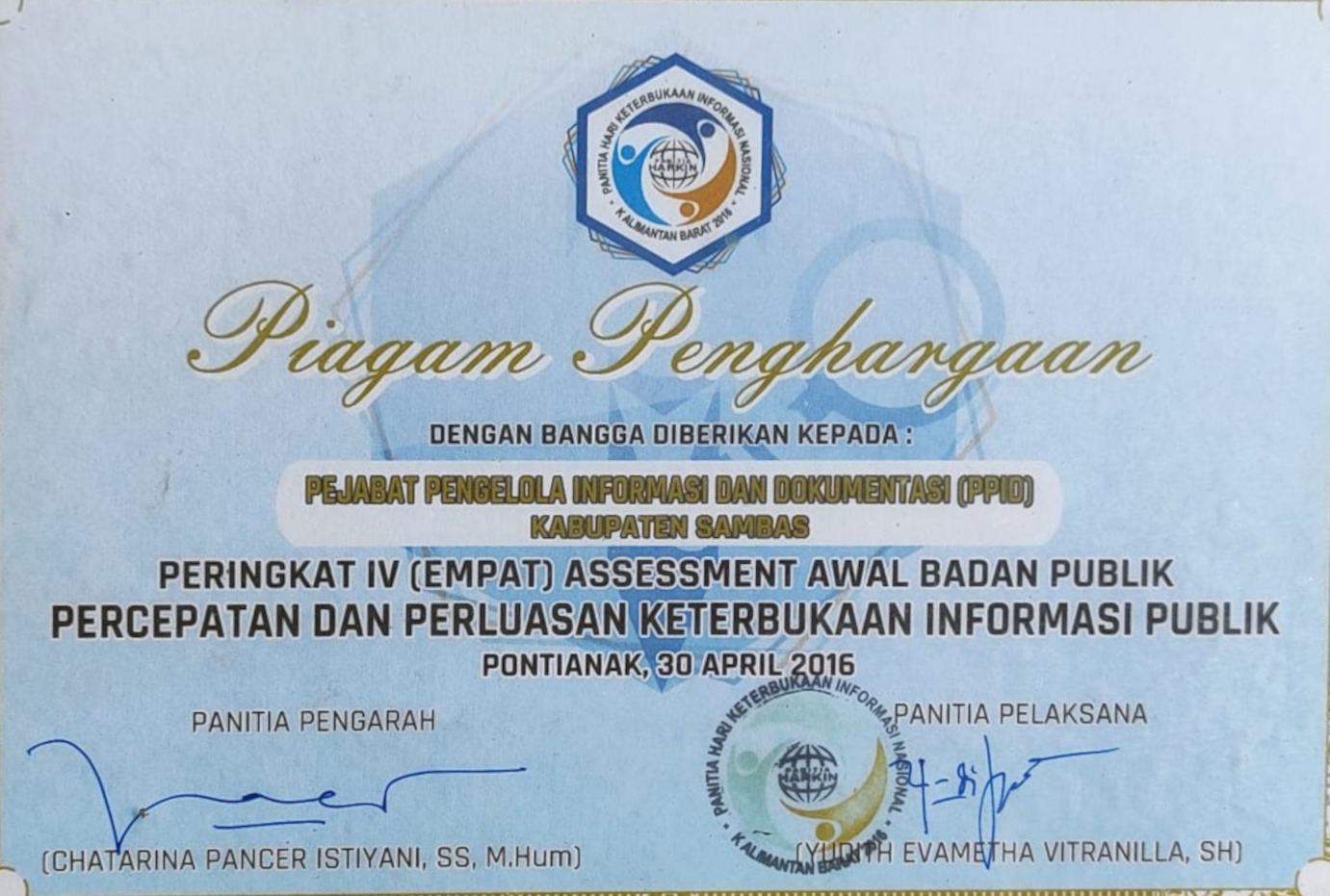 Penghargaan 2016
