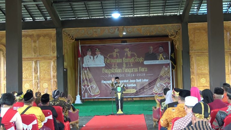 Perkuat Kebhinekaan, Bupati Sambas Resmikan Rumah Adat Jawa di Desa Lubuk Dagang