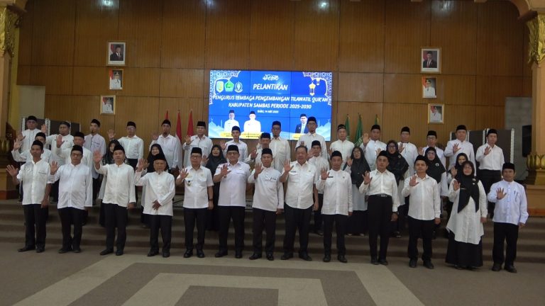 Lantik LPTQ Sambas, Satono Ingin Prestasi Kabupaten Sambas Meningkat di Ajang MTQ