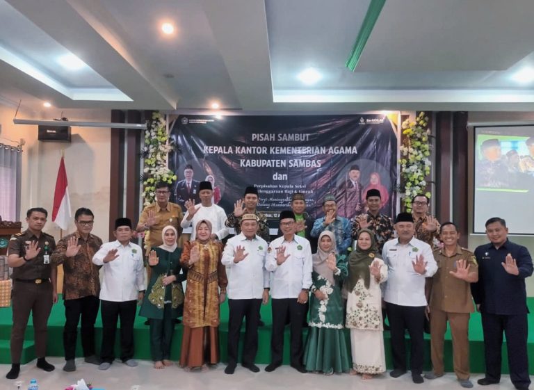 Pisah Sambut Kepala Kemenag Sambas, Pemkab Sampaikan Apresiasi dan Harapan