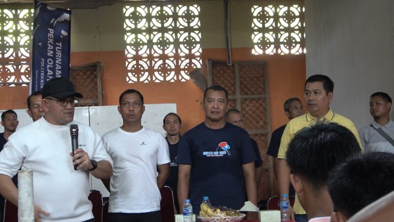 Sportivitas dan Silaturahmi Jadi Pesan Utama Wakil Bupati Sambas di Bupati Cup Tenis Meja 2025