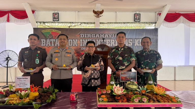 Menginjak Usia ke-7 Yonif 645/gty, Satono : Sinergitas dan Kolaborasi dalam menjawab Tantangan Pembangunan