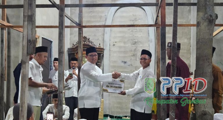 Safari Ramadhan di Desa Sarang Burung Kuala, Wabup Heroaldi Tekankan Keseimbangan Ibadan dan Keihlasan