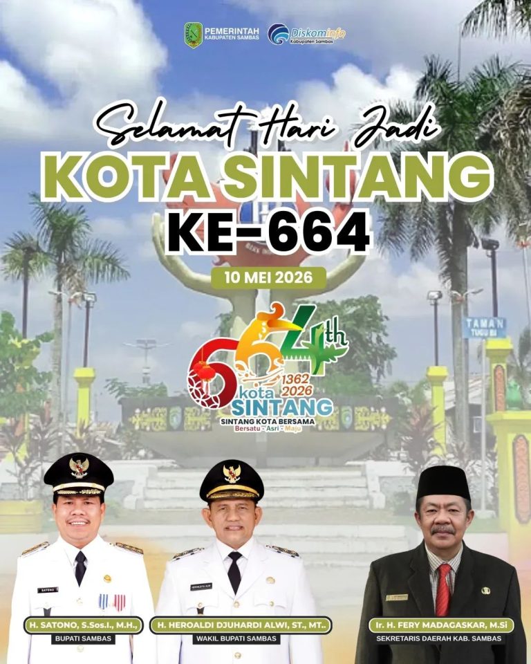 Dirgahayu ke – 664 Kota Sintang