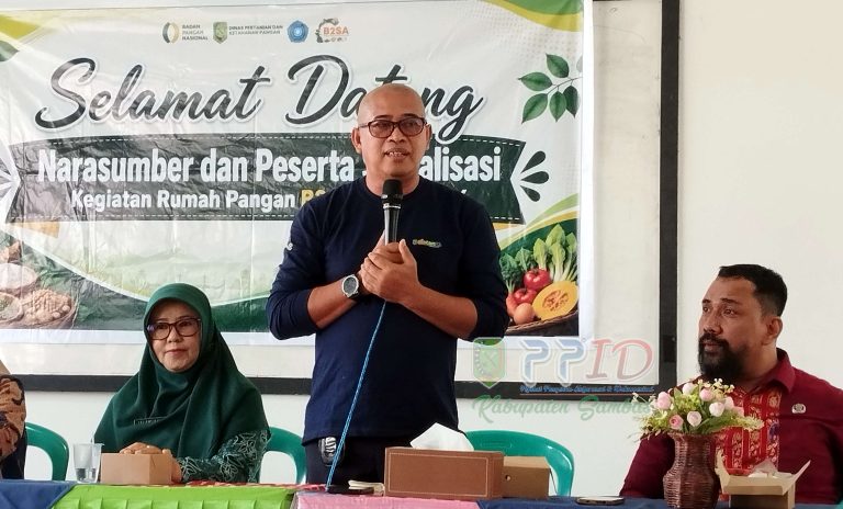 Dukung Konsumsi Gizi Seimbang, Distan dan TP PKK Sambas Sosialisasikan Pemanfaatan Pangan Lokal di SMPN 04