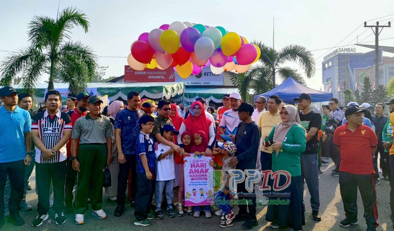Puncak Hari Anak Nasional di Sambas, Bupati Satono Ajak Semua Pihak Lindungi dan Bangun Masa Depan Anak