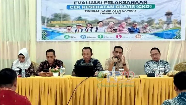 Evaluasi Cek Kesehatan Gratis Sambas, Sekda Tegaskan Hasil Rakor Harus Jadi Aksi Nyata