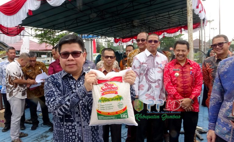 Bupati Sambas Sambut Rumah Pangan Kita, Ajak ASN Utamakan Beras Lokal